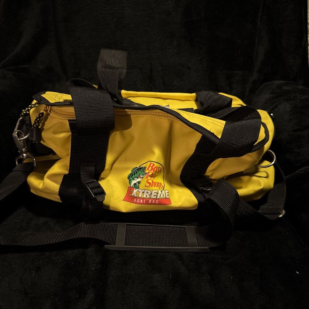 Bass Pro Shops, Extreme Boat, Bag, Large Yellow, And Black
